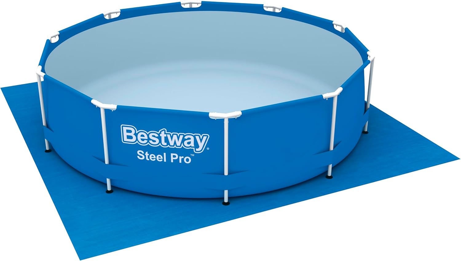 Bestway Groundsheet Pool Underlay Floor Protection Square 335x335cm blue new 