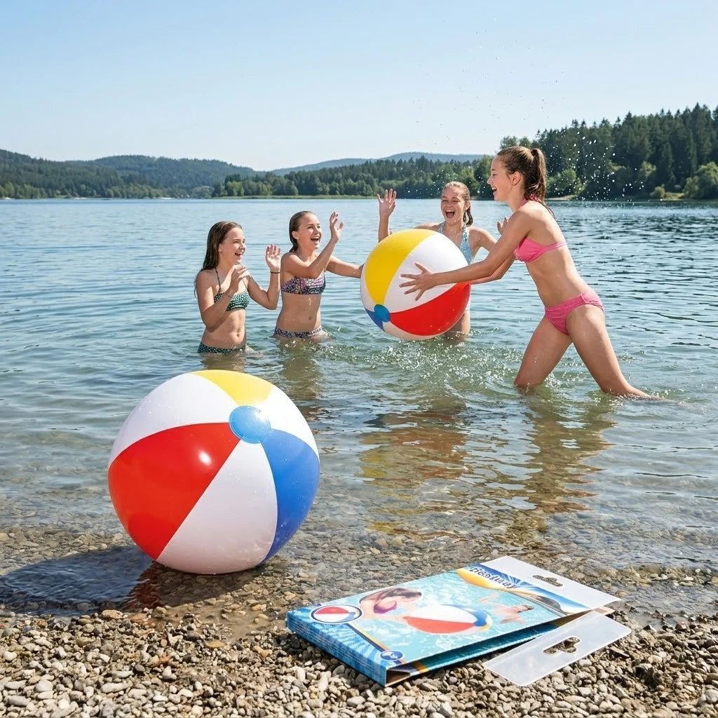 Bestway Wasserball 51cm Aufblasbar Strandball Poolball Beachball Bunt