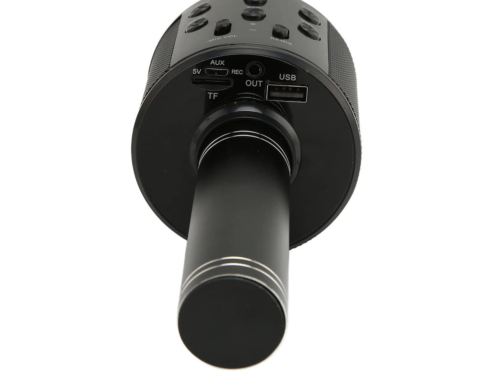 Kabelloses Bluetooth Karaoke Mikrofon – Rundes Design, Etui, Sprachmodi & Echo-Effekt
