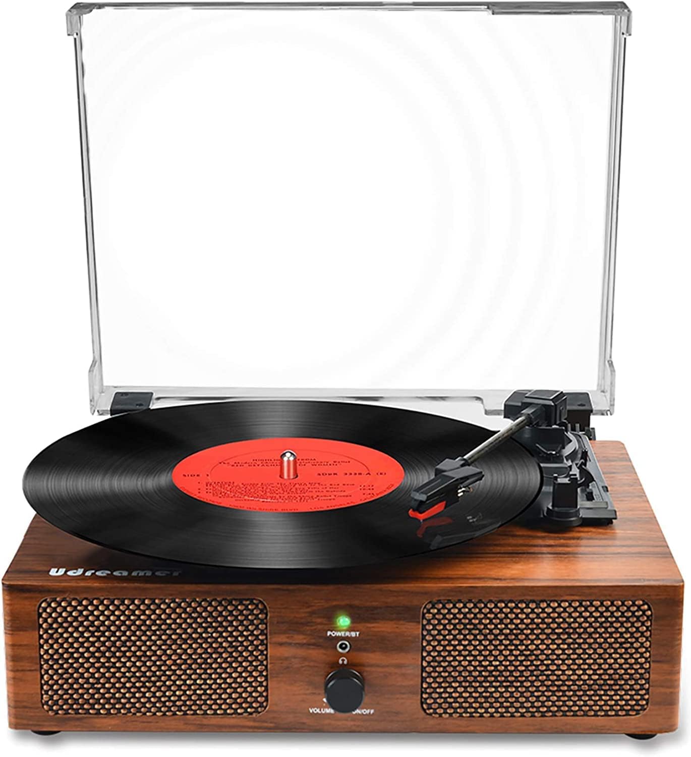Bluetooth Plattenspieler Turntable mit Stereo-Lautsprecher Vinyl-zu-MP3-Aufnahme
