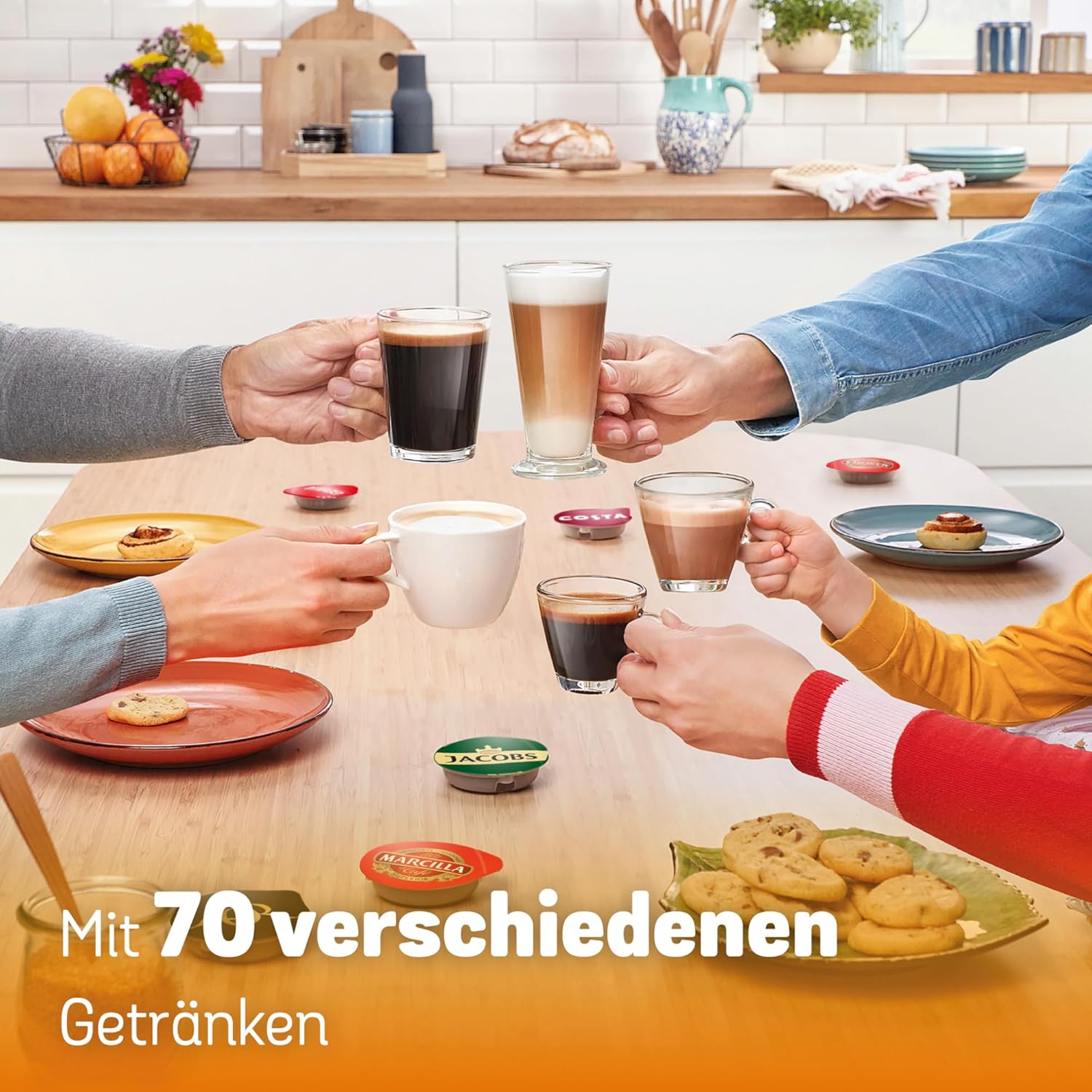 Bosch Tassimo Style Friendly TAS112E – Kapselmaschine 1400W, Schwarz | Über 70 Getränke, One-Touch Bedienung, INTELLIBREW & Nachhaltiges Design