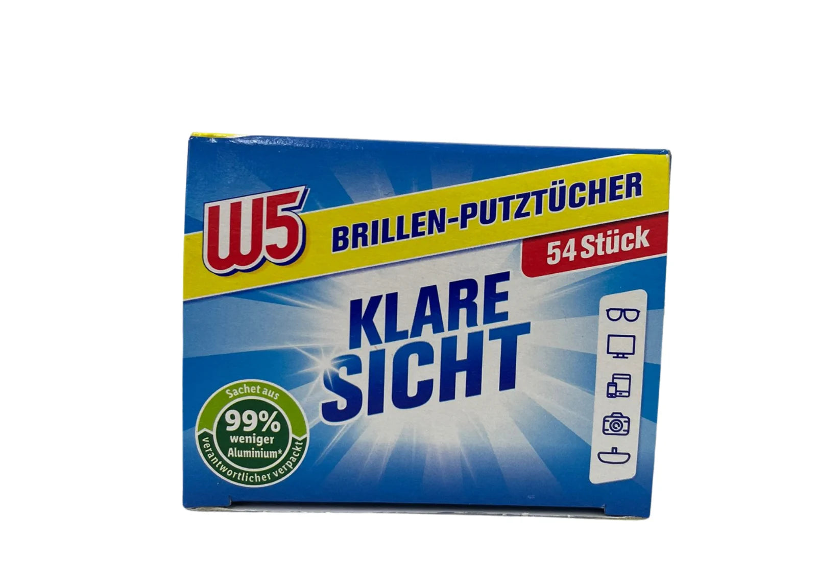 Brillenputztücher feucht 54 Stück einzeln verpackt Display Reinigung