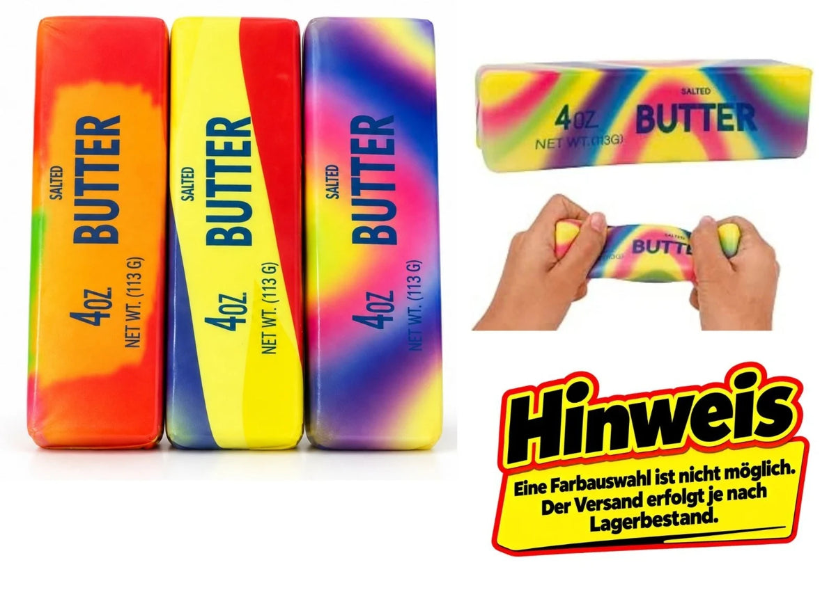 Butter Squishy | Regenbogen🌈 Knautschspielzeug Anti Stress Squeeze Toy