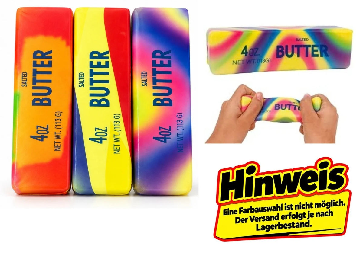 Butter Squishy | Regenbogen🌈 Knautschspielzeug Anti Stress Squeeze Toy