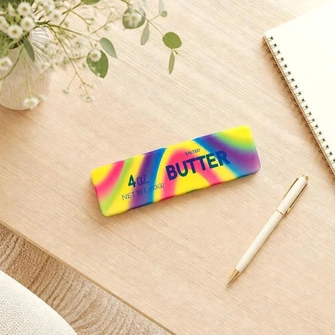 Butter Squishy | Regenbogen🌈 Knautschspielzeug Anti Stress Squeeze Toy