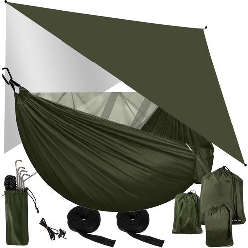 Hängematte Mehrpersone- Outdoor Camping Hängematte-Atmungsaktiv Doppelhängematte