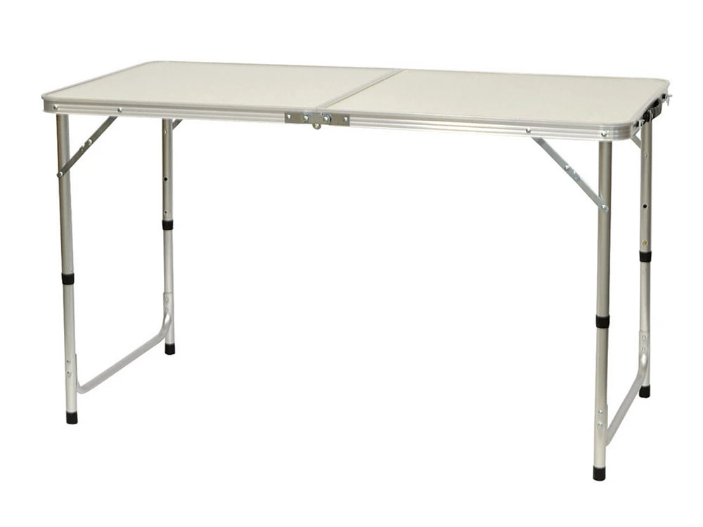 Campingtisch Set klappbar 120x60 cm mit 4 Hockern höhenverstellbar Outdoor