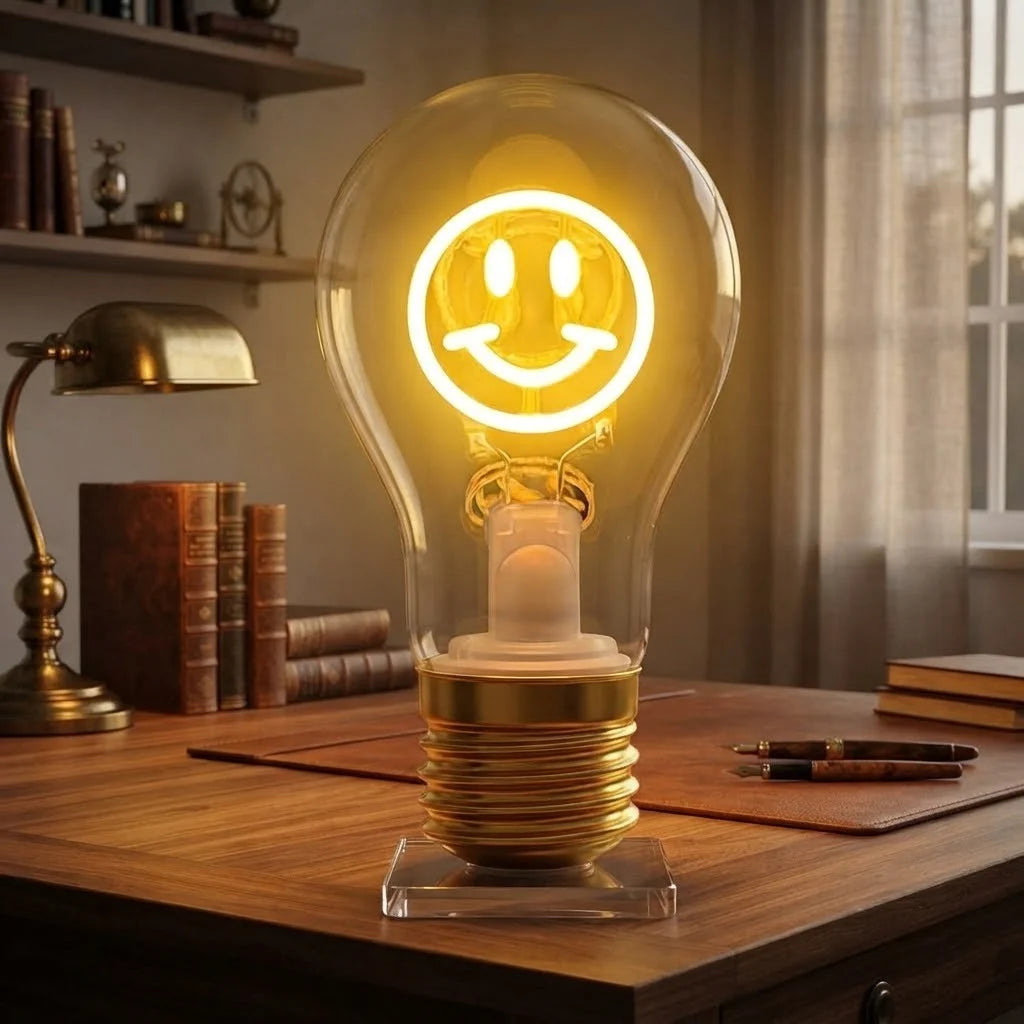 Dekoleuchte Glühbirne Akku USB-C Nachtlicht Geschenk Deko Tischlampe