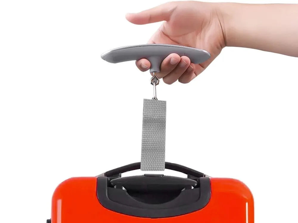 Digitale Gepäckwaage 50 kg – LCD Kofferwaage mit Hold- und Tara-Funktion für Reisen und Fluggepäck