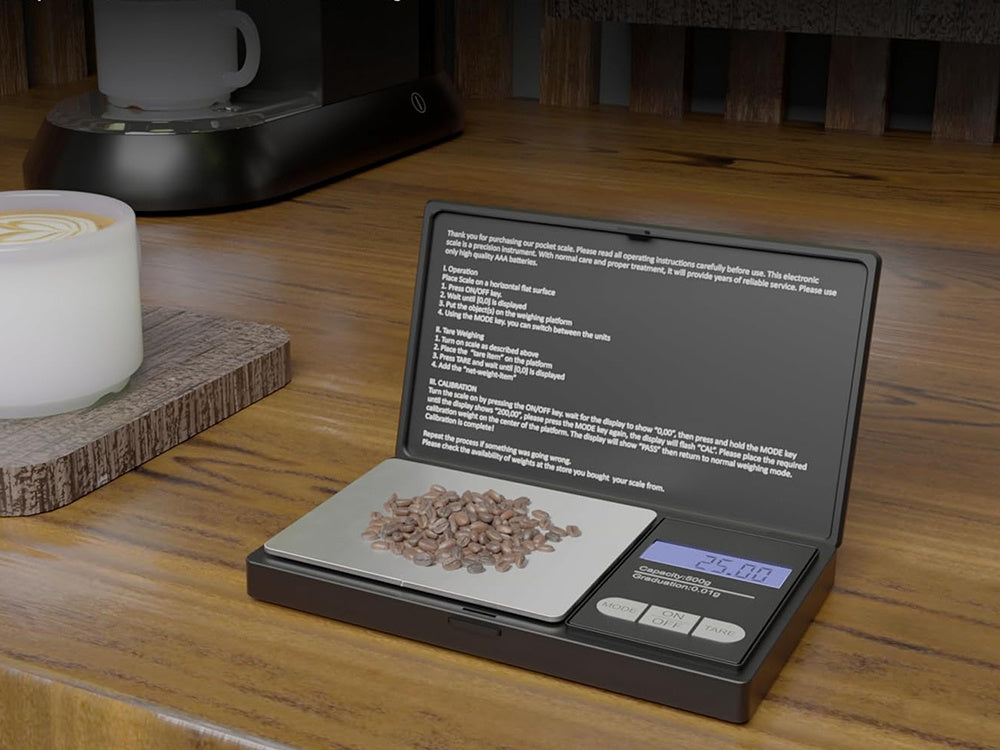 Digitale Taschenwaage 500 g mit 0,1 g Genauigkeit – Präzisionswaage mit LCD & TARA
