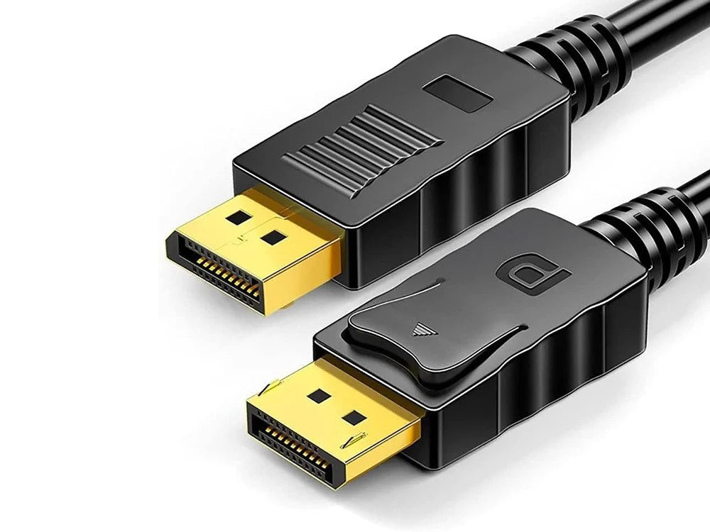 DisplayPort Kabel DP 1.4 1,5 m 8K 30Hz 4K 120Hz Audio Video Goldstecker