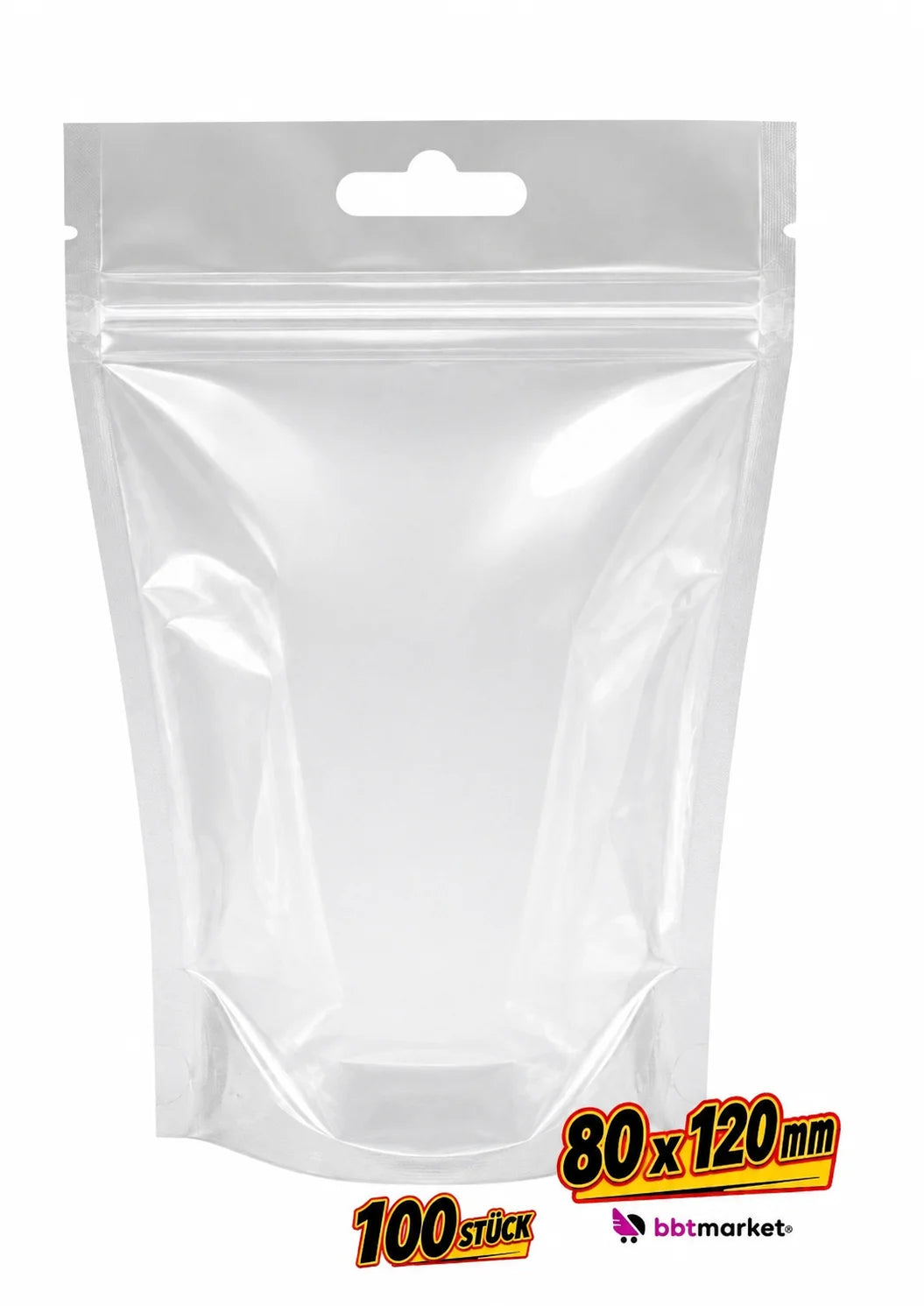 Druckverschlussbeutel ZIP Beutel Folienbeutel Transparent Wiederverschließbar Se