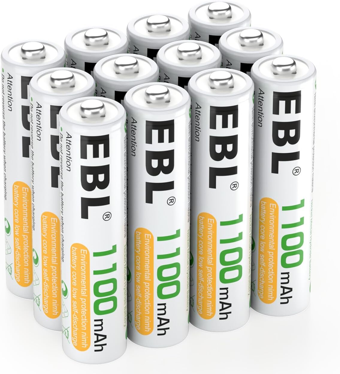 EBL AAA Akku 1100mAh 4/8/12/16 Stück -wiederaufladbare Batterien AAA, Typ NI-MH Batt NEU