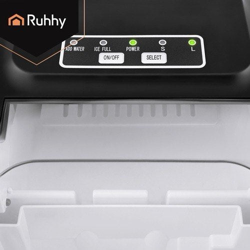 Eiswürfelmaschine 12kg/24h 1,2L Schnell Eiswürfelbereiter Schwarz Ice Maker