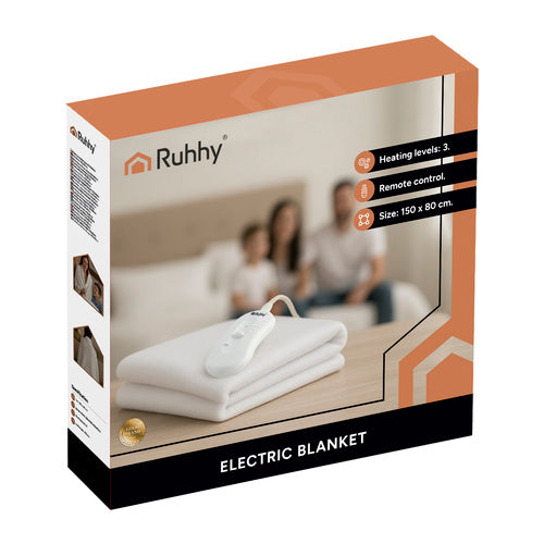 Elektrische Heizmatte 150×80 cm – Heizunterbett mit 3 Heizstufen und Fernbedienung