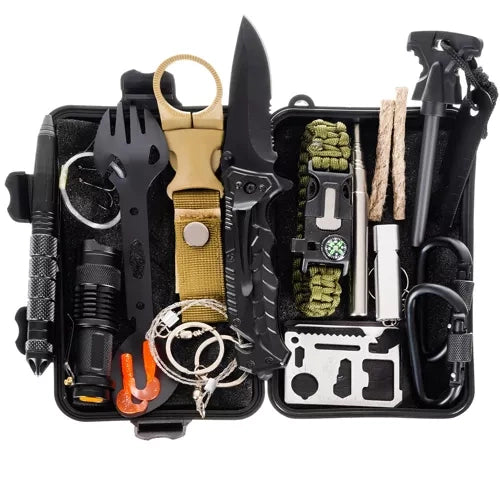 Emergency Survival Equipment Kit Outdoor Filter Tactical Hiking Camping SOS Tool