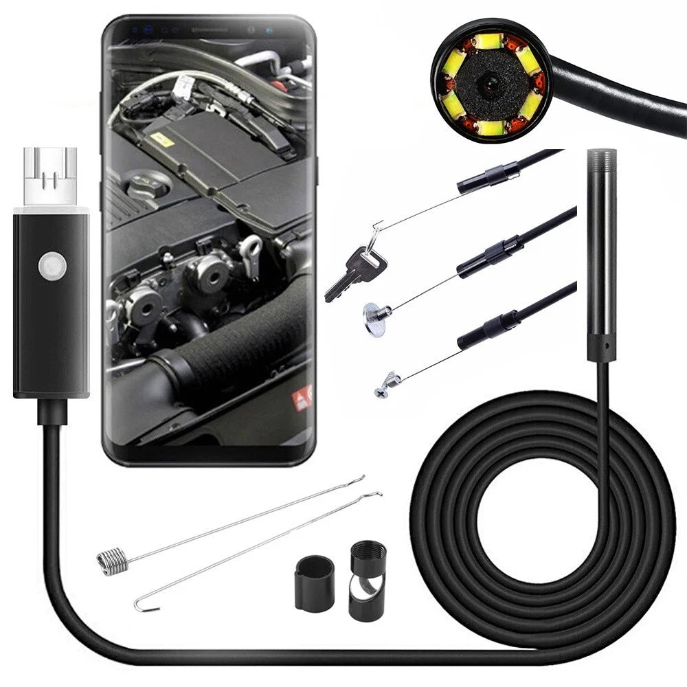 Endoskop Kamera 10m USB Android PC Inspektionskamera 5,5mm LED IP67 OTG