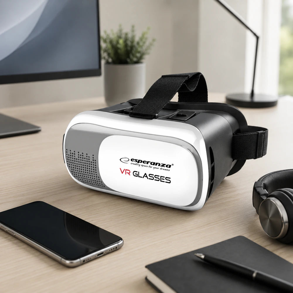 VR glasses with headphones Virtual Reality Headset suitable for 3D VR FIYAPOO 