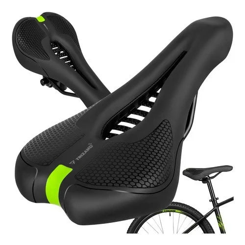 Fahrradsattel Komfortsattel 28x14 cm Gepolstert Fahrradsitz City Trekking Schwar