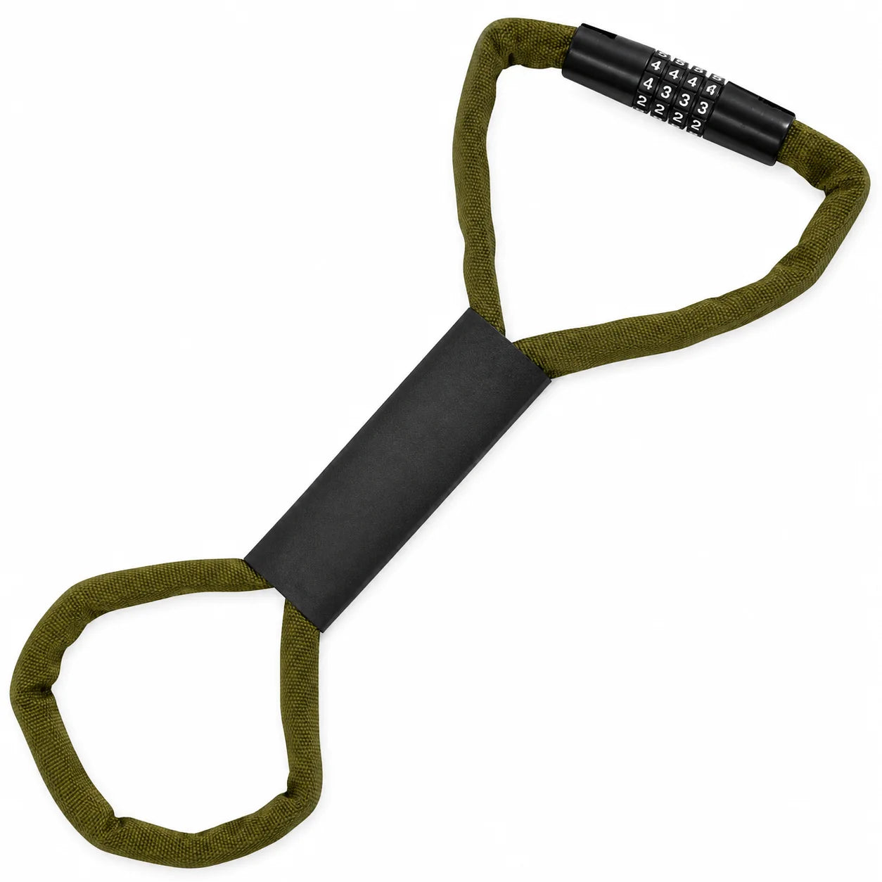 Fahrradschloss Zahlenschloss Kettenschloss 98cm 4-stellig Stahl Grün