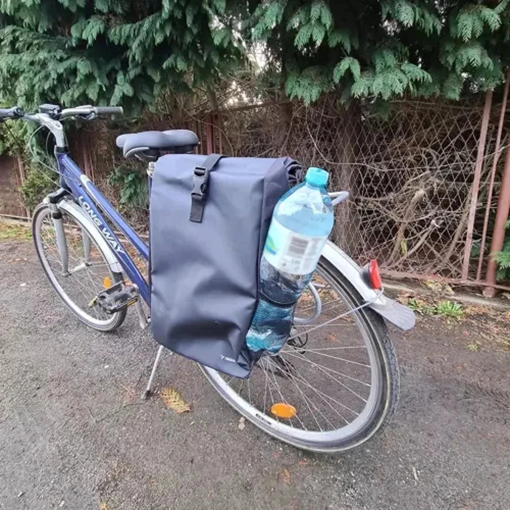 Fahrradtasche 15L wasserdicht Gepäckträger Tasche mit Schultergurt Reflektoren