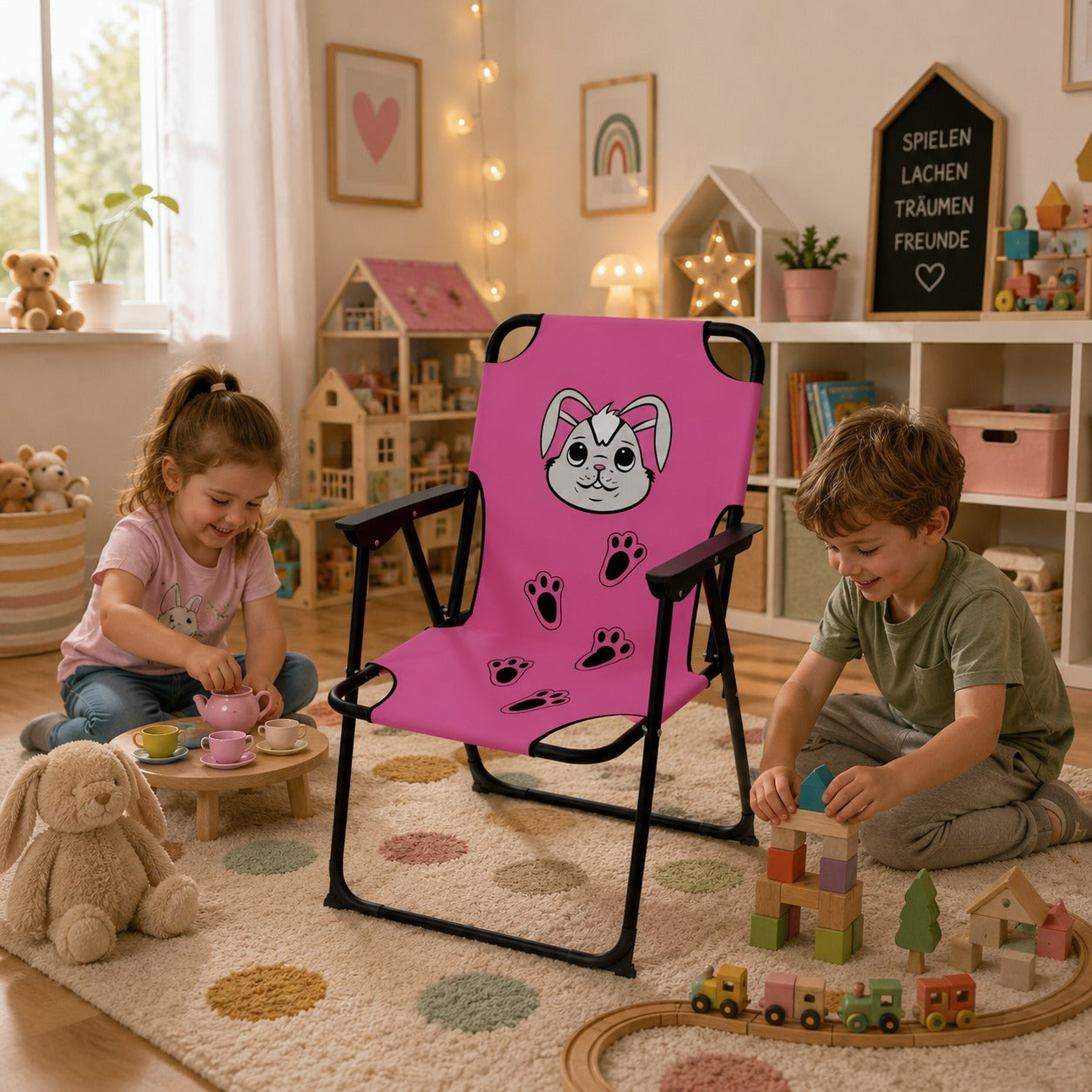 Kinder Campingstuhl Gartenstuhl Kinderklappstuhl  faltbar Motiv wählbar