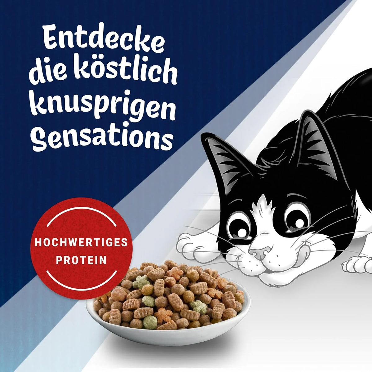 FELIX Countryside Sensations 2 kg – Trockenfutter für ausgewachsene Katzen mit Rind, Huhn & Gemüse