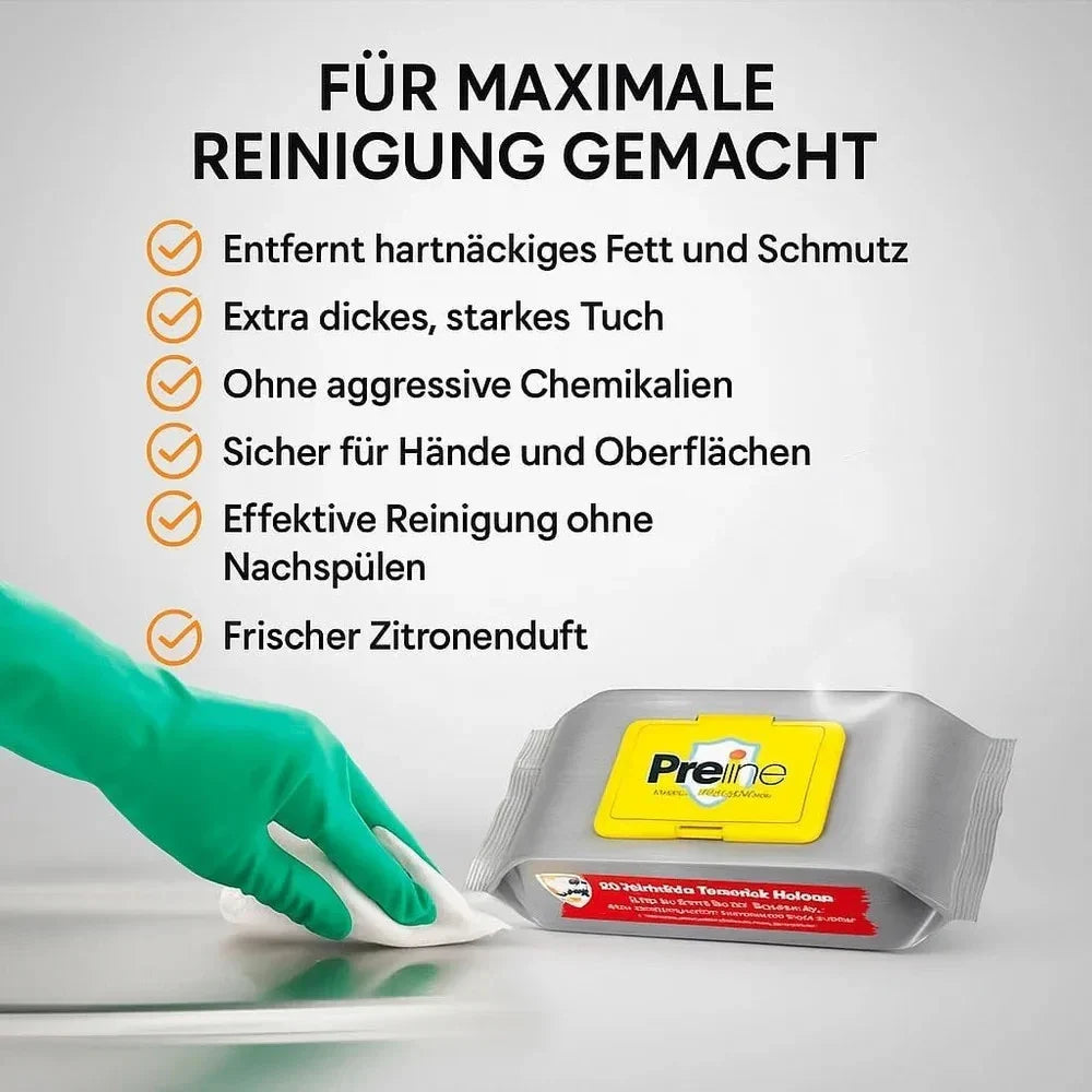 Fettlöser Reinigungstücher XL 360 Stück Küchenreiniger Feuchttücher Haushalt