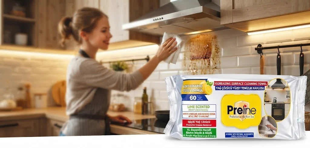 Fettlöser Reinigungstücher XL 60 Stück 1 oder 12 Pack Küche Ofen