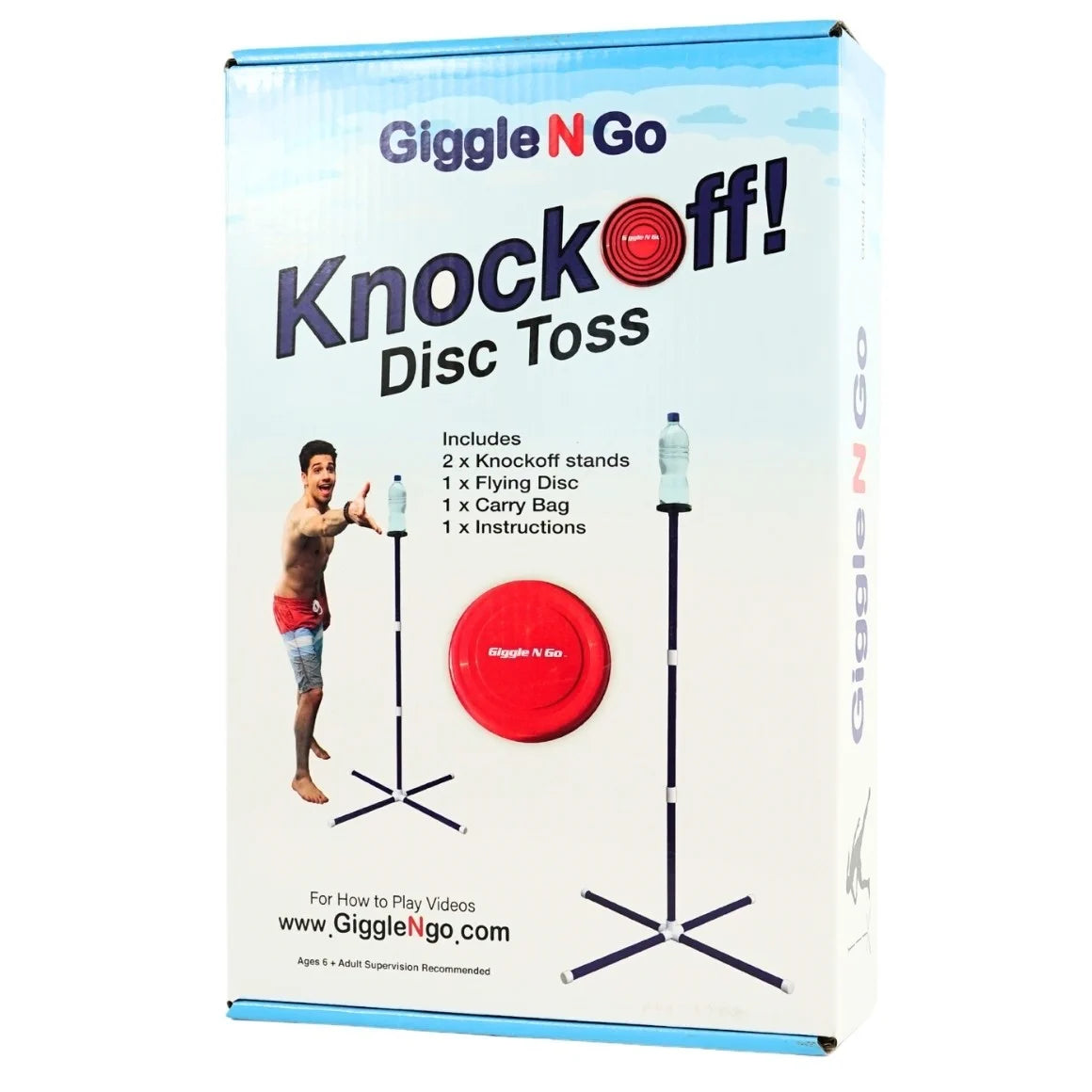 Frisbee Wurfspiel Set Outdoor Gartenspiel Geschicklichkeitsspiel Familienspiel