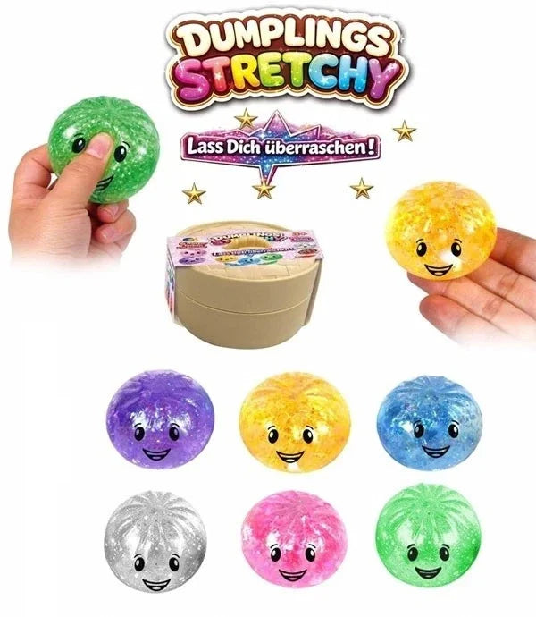 Fun Trading Dumpling Stretchy 5,3cm Glitzer Quetschspielzeug Squishy