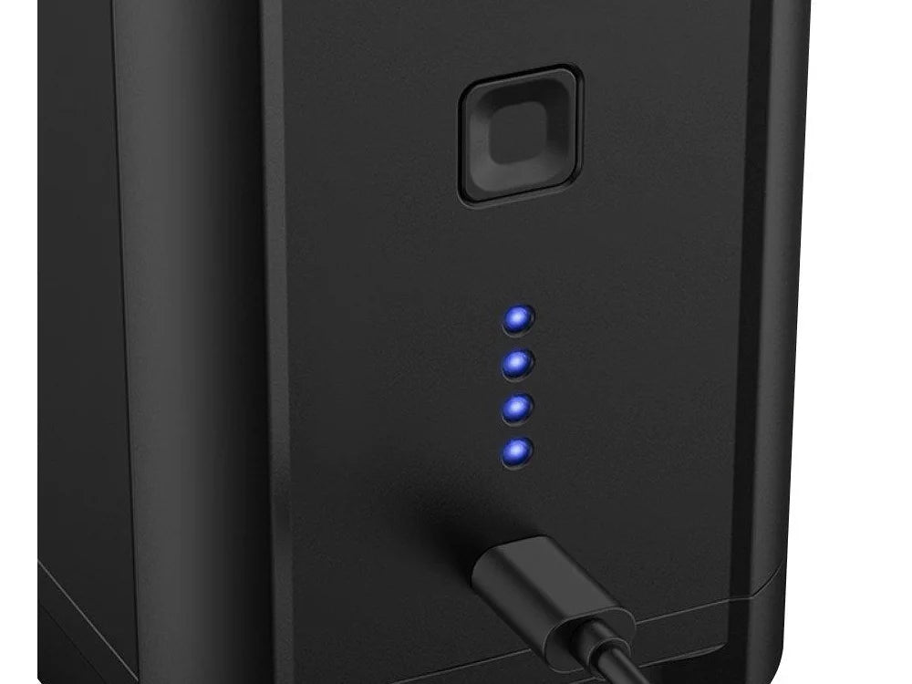 Elektrische Akku Luftpumpe mit 5200 mAh, USB-C, 3 Düsen und LED-Anzeige – Luftpumpe für Luftmatratzen, Pool & Camping