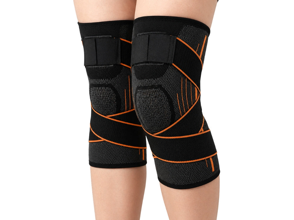 Kniebandage Kniegelenk Orthese mit Kompression – Elastische Stützbandage für Sport, Training, Fitness und Alltag