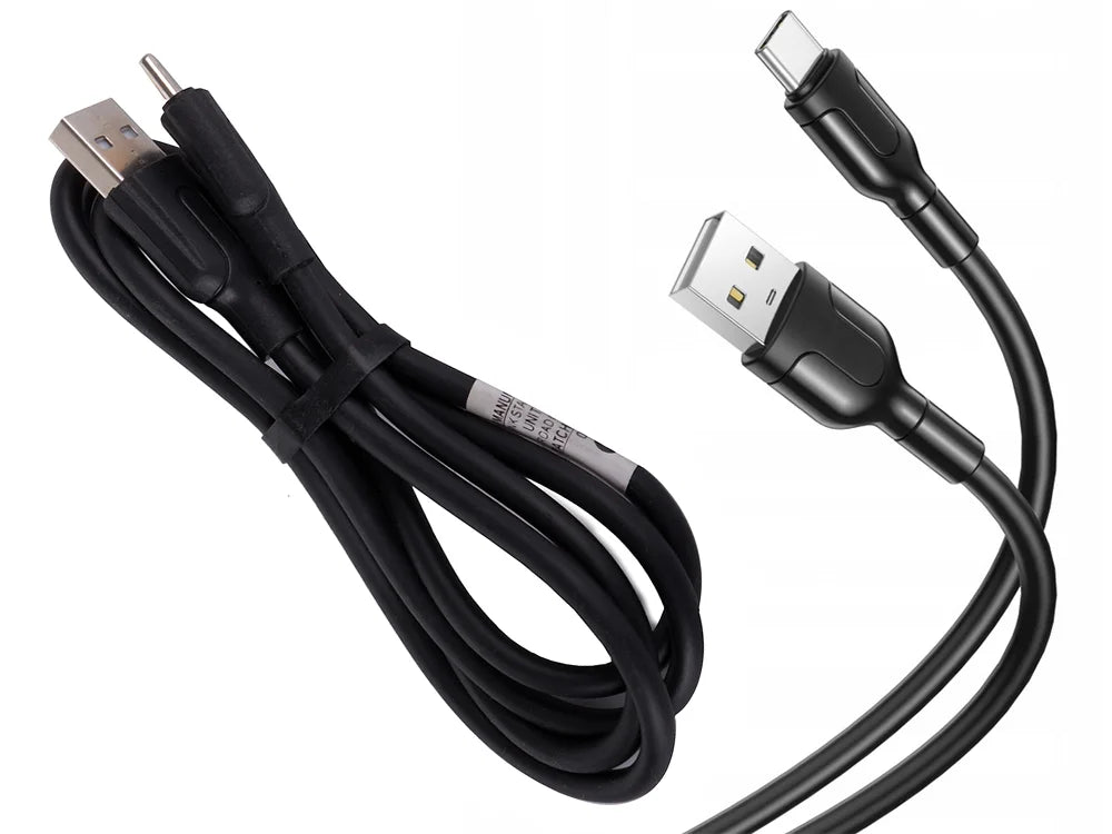 USB-C Kabel 1,4 m – USB-A auf USB-C Ladekabel und Datenkabel mit 2,1 A für kompatible Geräte