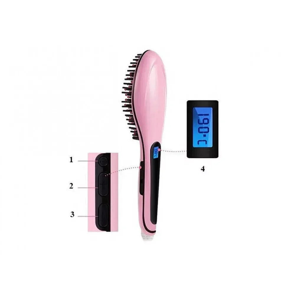Haarglättungsbürste elektrisch LCD,Hair Straightener Haarglätter Glättungsbürste