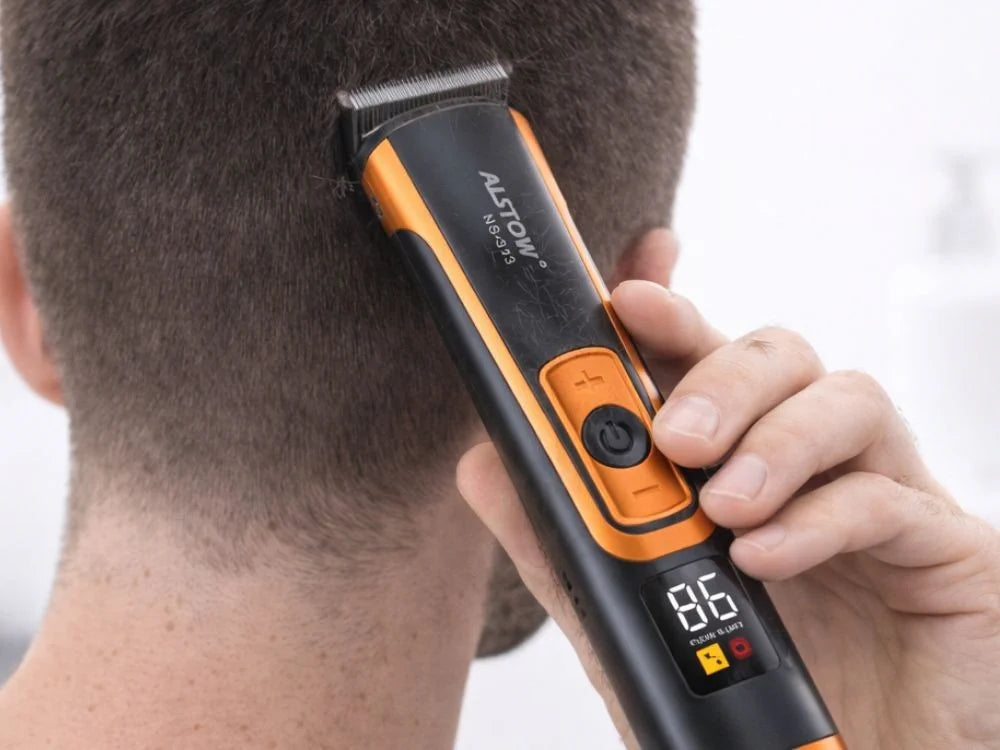 Haarschneidemaschine Barttrimmer Rasierer USB-C Akku 4 Aufsätze T-Blade