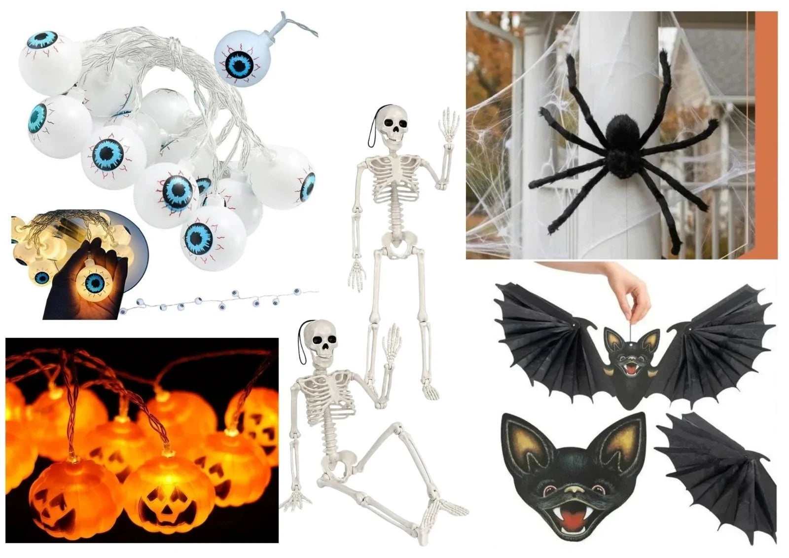 Halloween Deko Horror Party Gruseldeko Hängedeko verschiedene Motive Varianten