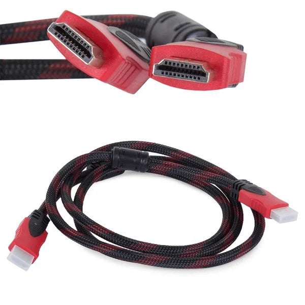HDMI 2.0 Kabel 1,8 m – 4K UHD, 18 Gbit/s, 3D, ARC & Ethernet, vergoldete Stecker, Nylon-Geflecht