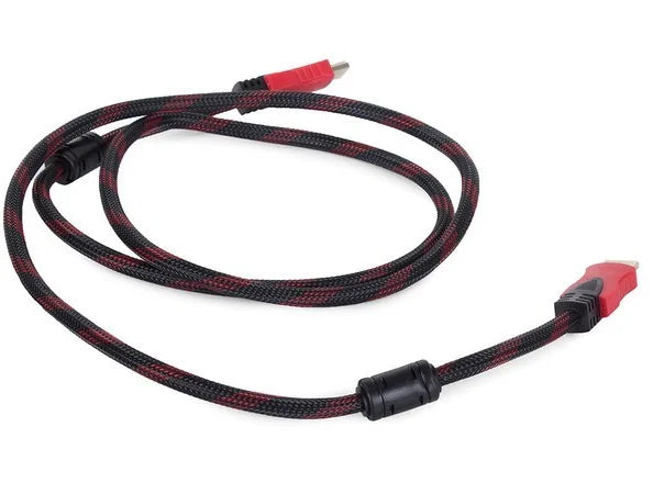 HDMI 2.0 Kabel 1,8 m – 4K UHD, 18 Gbit/s, 3D, ARC & Ethernet, vergoldete Stecker, Nylon-Geflecht