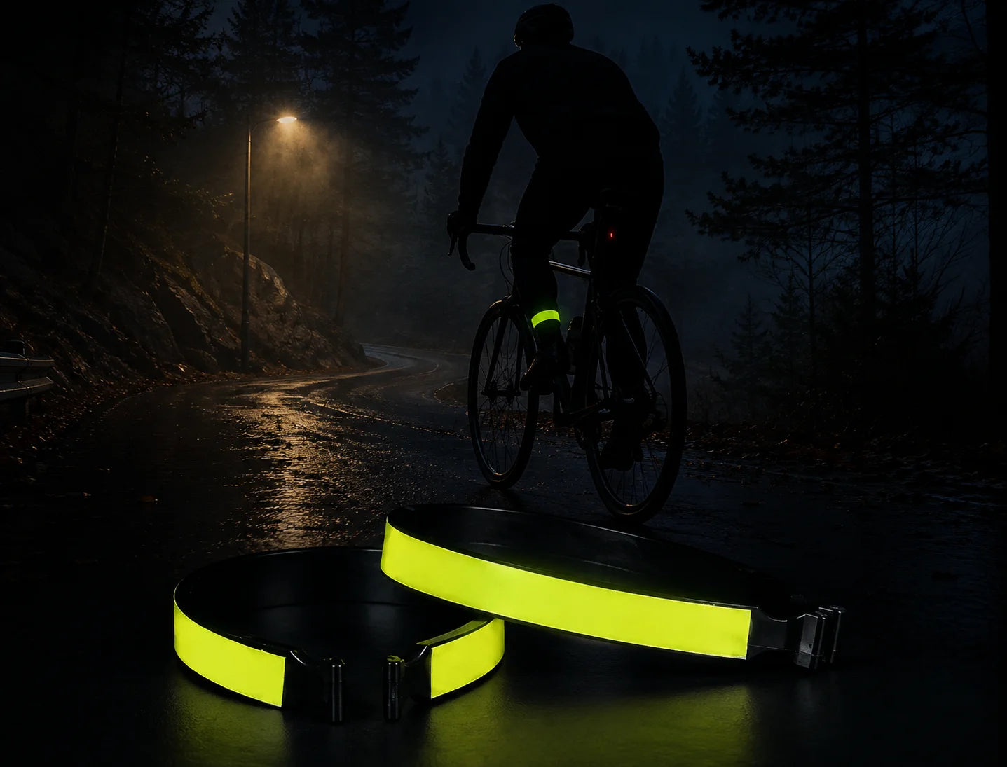2 x Hosenclips Fahrrad  Reflektierend Hosenklammer Beinschutz Fahrradclip