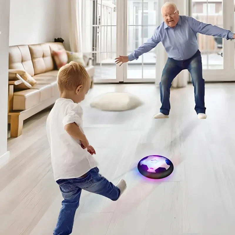 Hoverball Fußball 18cm Luftkissen Ball Leuchtend Indoor Spielzeug Kinder