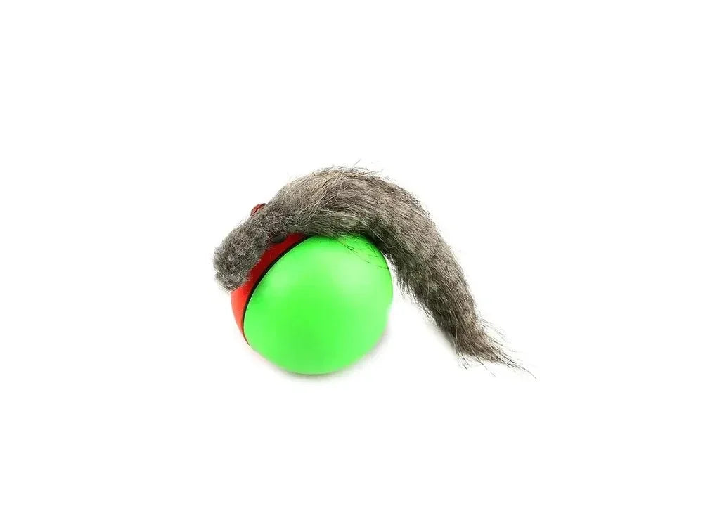 Interaktives Katzenspielzeug mit Ball und Plüsch Frettchen für Katzen & Hunde