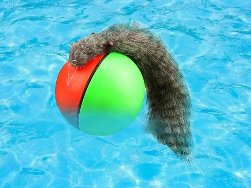 Interaktives Katzenspielzeug mit Ball und Plüsch Frettchen für Katzen & Hunde