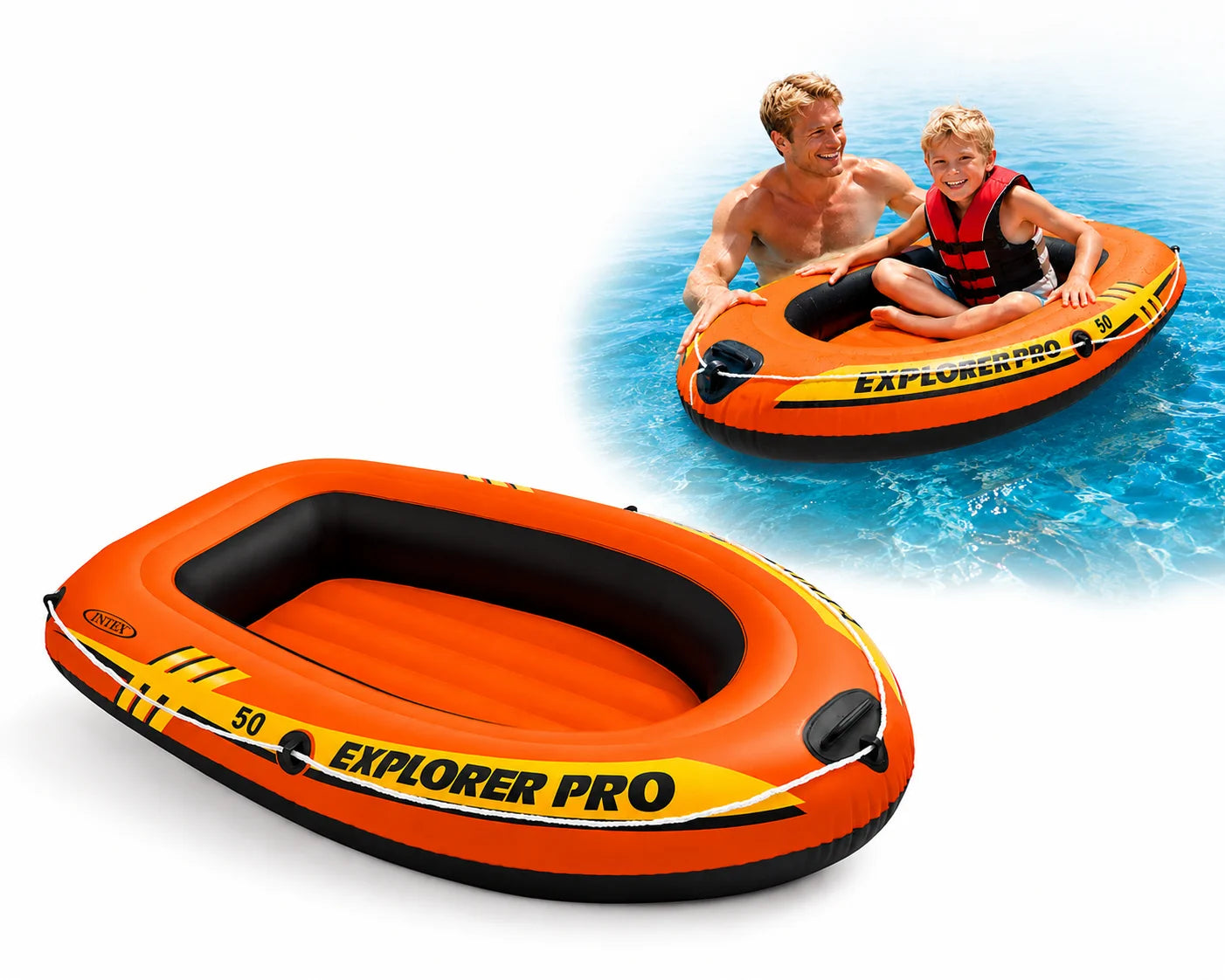 Intex Explorer Pro Schlauchboot Kinder Aufblasbar 1 Person Pool See Freizeitboot