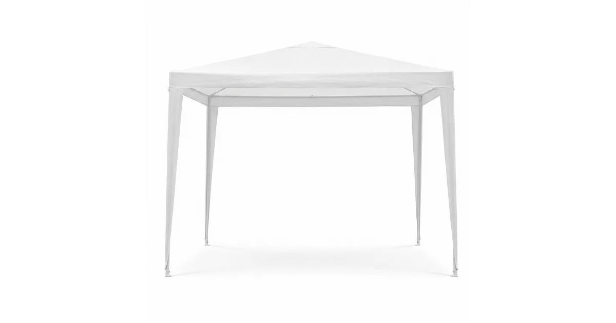 Italform Gartenpavillon 3x3 m Weiß mit 4 Seitenwänden Partyzelt Garten Pavillon