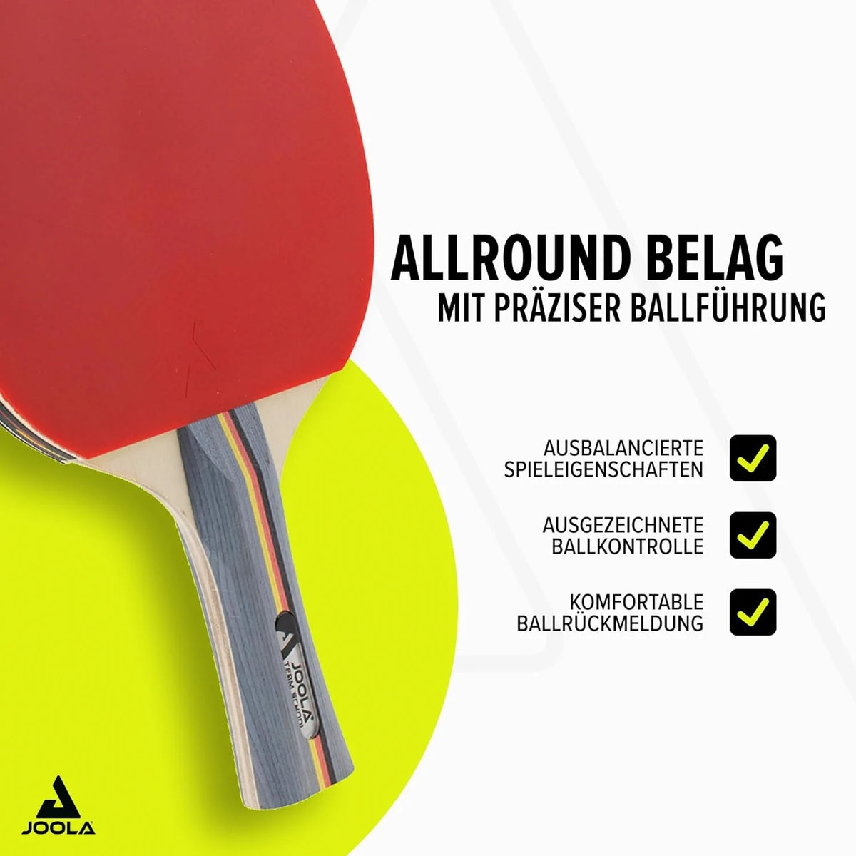 JOOLA Tischtennis Set Team School mit 4 Schlägern 4 Bällen & Tasche