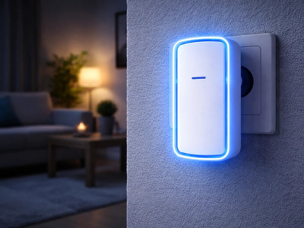 Kabellose kinetische LED Türklingel IP68 130m Funkklingel 38 Melodien Weiß