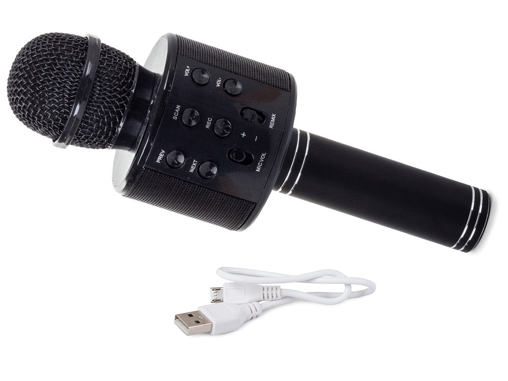Kabelloses Bluetooth Karaoke Mikrofon – Rundes Design, Etui, Sprachmodi & Echo-Effekt