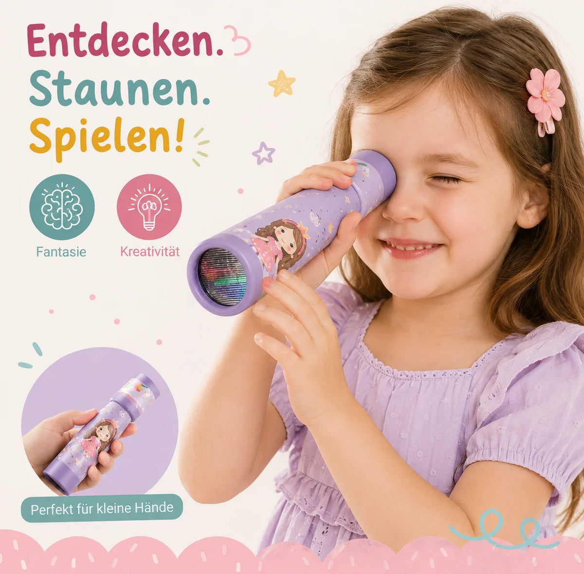 Kaleidoskop Retro Spielzeug Kinder Mitgebsel Bunte Farben Zufallsauswahl