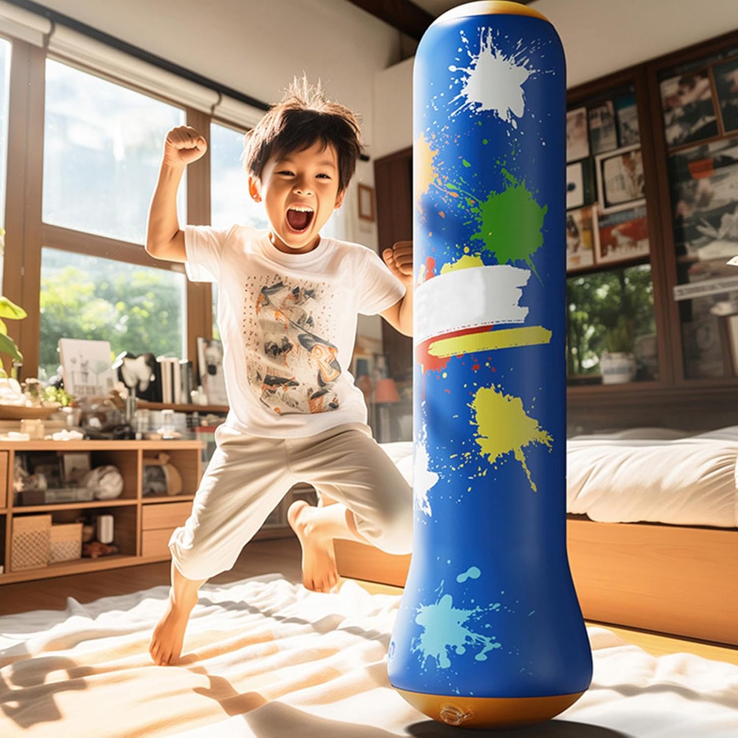 Aufblasbarer Kinder Boxsack mit Pumpe – Spiel, Bewegung & Selbstvertrauen